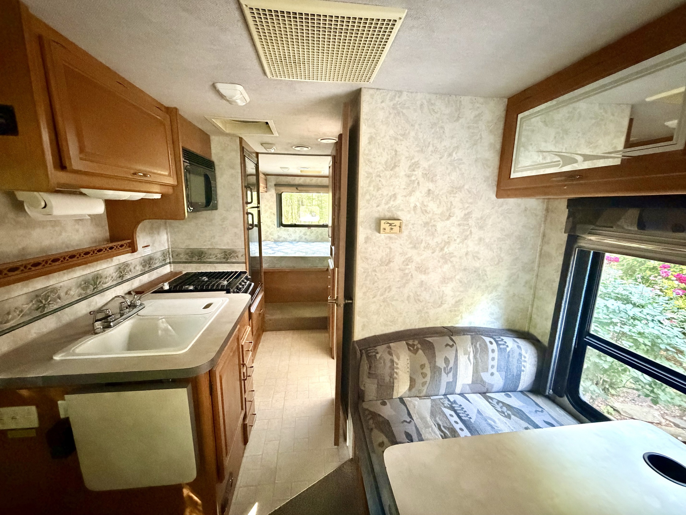 Tioga galley and living area